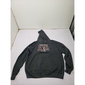 Texas A&M Aggies Men’s Dark Gray Pullover Sweatshirt Hoodie Size Unknown